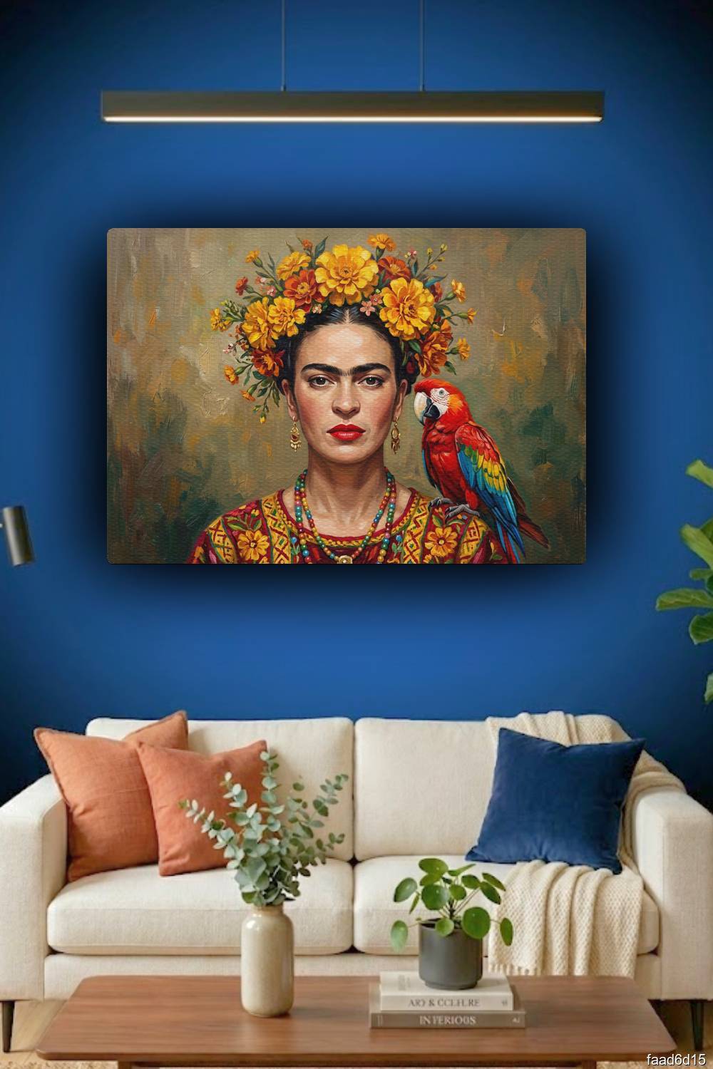 Quadro Frida Kahlo artístico decoração sala Centro do Rio de Janeiro