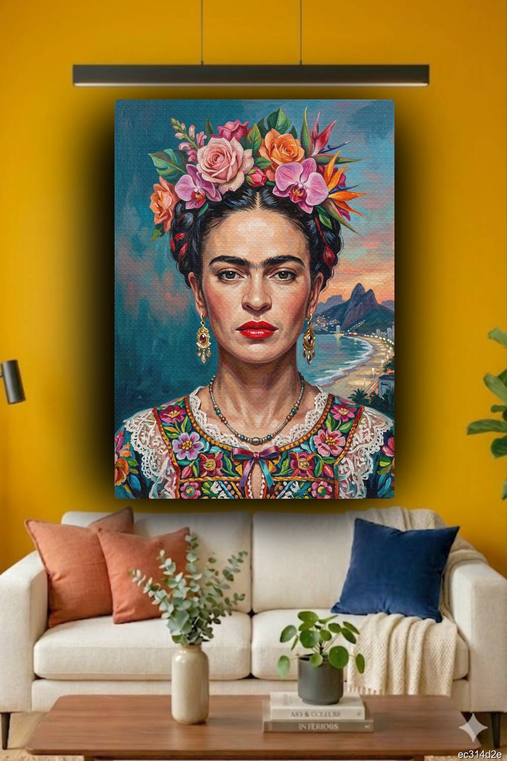 Quadro Frida Kahlo Copacabana decoração artística sofisticada RJ