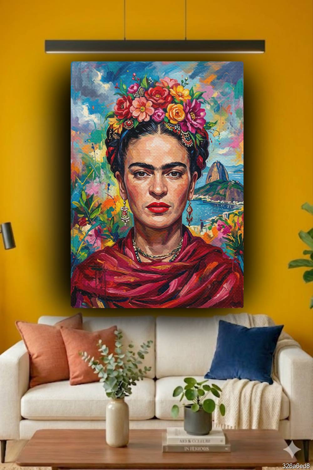 Quadro Frida Kahlo Pão de Açúcar decoração sofisticada Rio de Janeiro