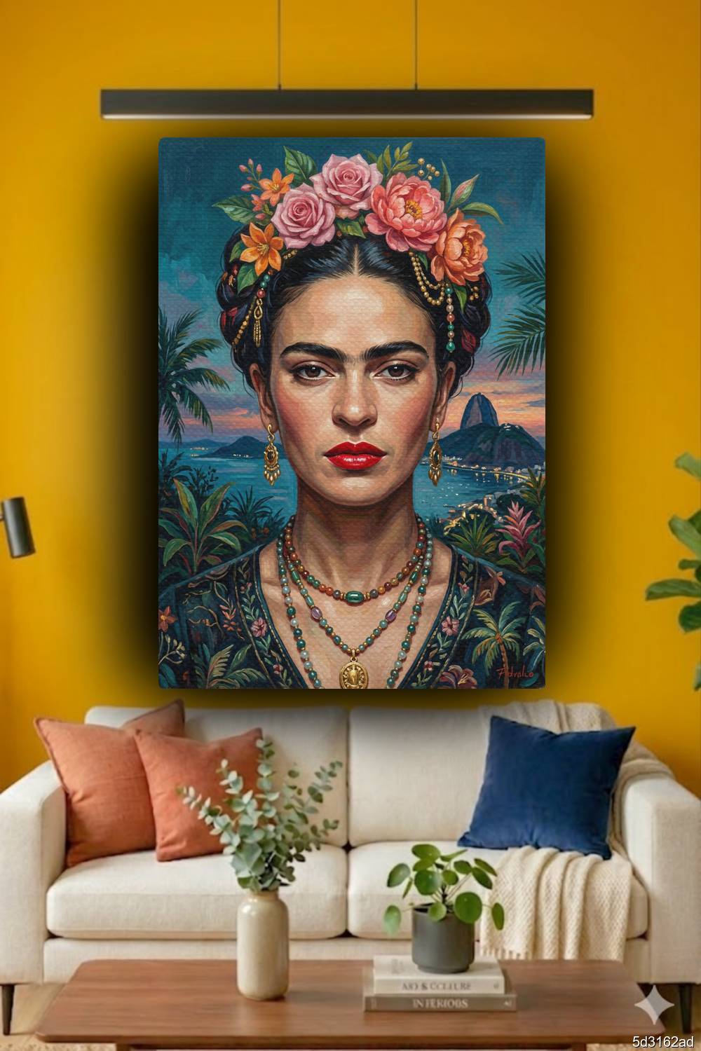 Quadro Frida Kahlo Pão de Açúcar decoração contemporânea Rio de Janeiro
