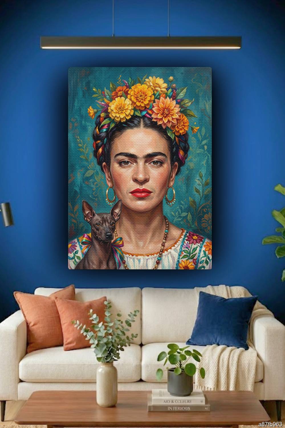 Quadro Frida Kahlo sofisticado sala decoração RJ moderna artística