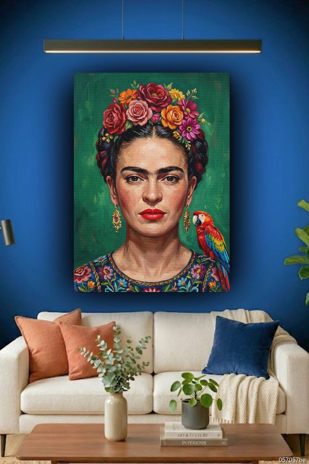 Quadro Frida Kahlo vibrante decoração sala Rio de Janeiro moderna artística